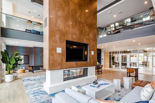 Apartment community lounge
