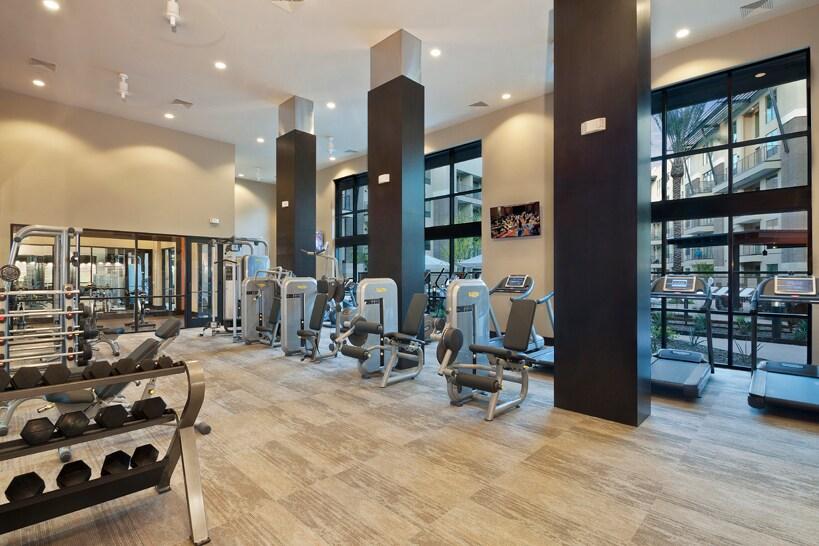 Modern fitness center